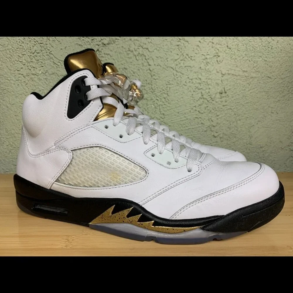RARE 🚀Nike Air Jordan 5 Retro Olympic Size 13 VNDS